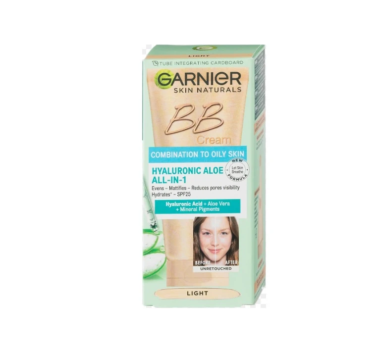 Bb Cream Hyaluronic Aloe Light Ten Mixt Gras Garnier 50 ml
